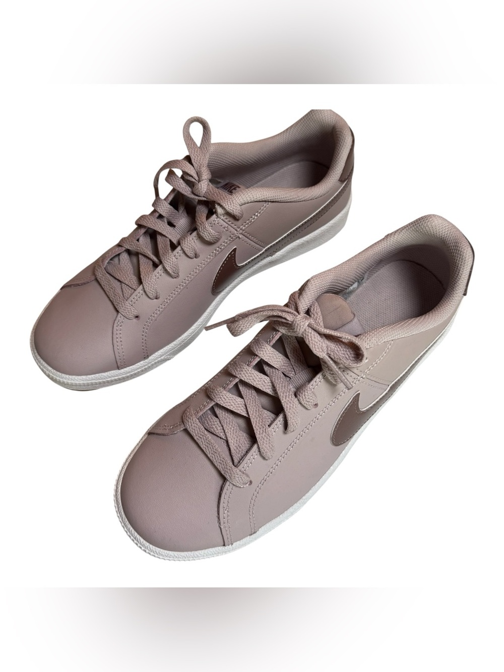 Nike Court Royale 2 Low Sneakers Blush Pink Rose Gold Swoosh Women’s 8